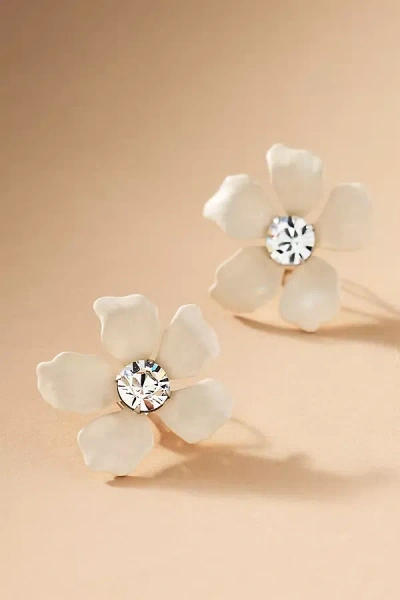 Paris By Debra Moreland Savannah Dogwood Earrings In White