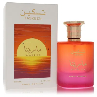 Paris Corner Combo 2pcs  Taskeen Marina By  Eau De Parfum Spray (unisex) 3.4 oz For Men In Multi