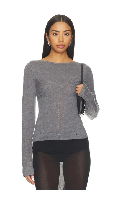 Paris Georgia Amelia 탑 In Gray