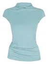Paris Georgia Asymmetric Blouse In Blau