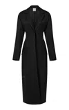 Paris Georgia Augustine Wool Coat In Black