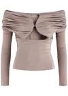 PARIS GEORGIA PARIS GEORGIA AXEL CUT-OUT STRETCH-JERSEY TOP