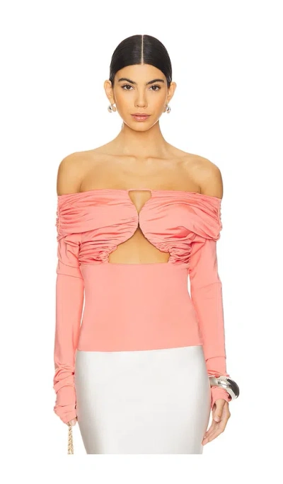 Paris Georgia Axel Top In Coral