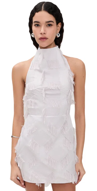 Paris Georgia Back Wrap Mini Dress Blossom Ice In White
