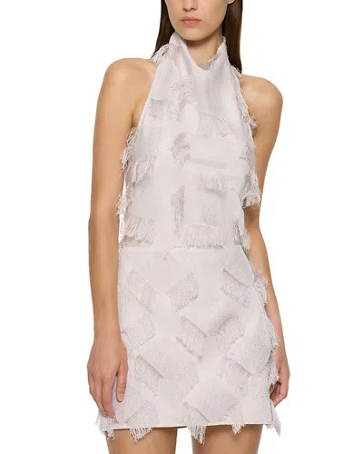 Paris Georgia Halter-neck Mini Dress In White