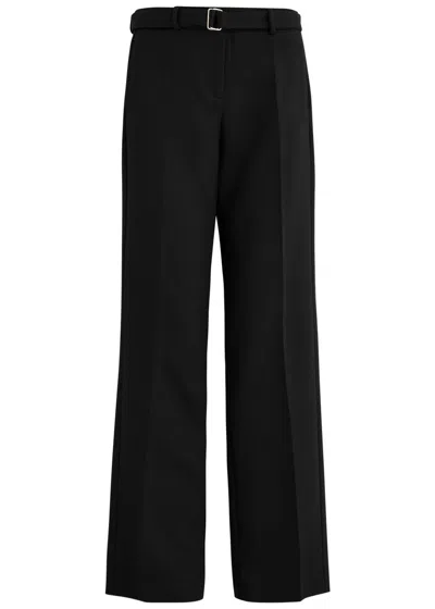 Paris Georgia Basil Straight-leg Twill Trousers In Black