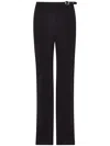 PARIS GEORGIA BELTED SLIM-FIT PANTS