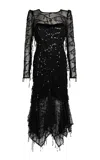 Paris Georgia Bianca Emebellished Midi Dress In Black