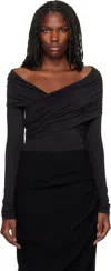Paris Georgia Black 09 Otto Bodysuit In Black