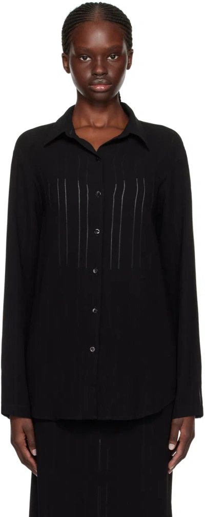 Paris Georgia Black Drop Stitch Shirt