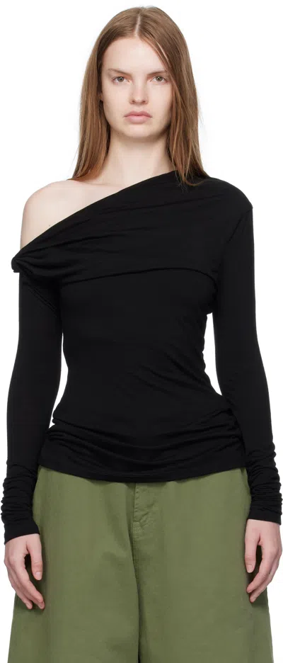 PARIS GEORGIA BLACK ELEMENTAL MANAHOU TOP