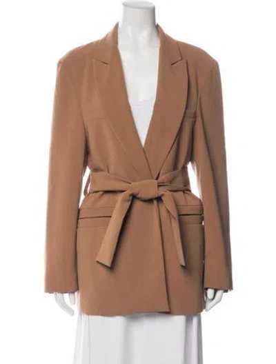 Pre-owned Paris Georgia Blazer In Brown