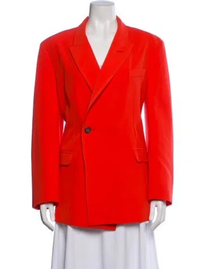 Pre-owned Paris Georgia Blazer In Orange