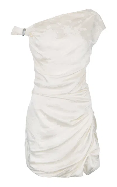 Paris Georgia Claw Remmy Pleated Mini Dress In White