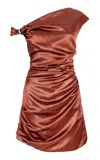 Paris Georgia Claw Remmy Ruched Mini Dress In Red