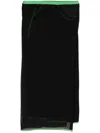 Paris Georgia Contrast-trim Knitted Midi Skirt In Black