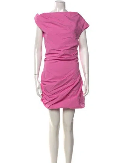 Pre-owned Paris Georgia Cowl Neck Mini Dress W/ Tags In Pink