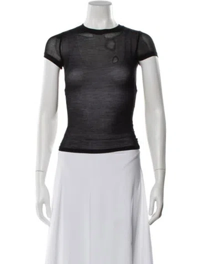 Pre-owned Paris Georgia Crew Neck Sweater In Gray