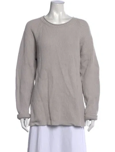 Pre-owned Paris Georgia Crew Neck Sweater In Gray