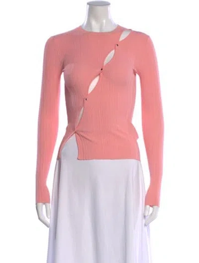 Pre-owned Paris Georgia Crew Neck Sweater In Pink