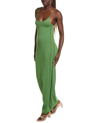 Paris Georgia Elemental Color Contrast Maxi Dress In Green