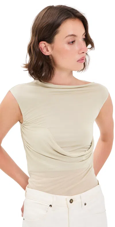 Paris Georgia Elemental Draped Top Putty