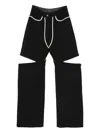 Paris Georgia Emelio Cut-out Trousers In Black