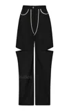 Paris Georgia Emelio Cutout Trousers In Black