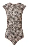 Paris Georgia Floral Printed Backless Top In Multi