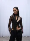 Paris Georgia Fringe Embellished Top
