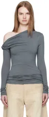Paris Georgia Gray Elemental Manahou Top In Gray