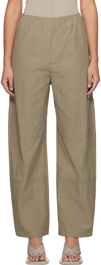 Paris Georgia Green Cocoon Trousers In Clay