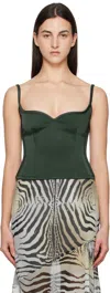 Paris Georgia Green Heart Singlet Camisole In Bottle