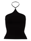 Paris Georgia Halter Hardware Top In Black
