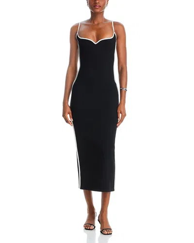Paris Georgia Heart Midi Dress In Black