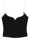 Paris Georgia Heart-shaped Top In Black