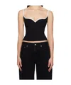 Paris Georgia Heart-shaped Vest In Black