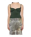 Paris Georgia Heart-shaped Vest In Green