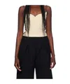 Paris Georgia Heart-shaped Vest In Neutral