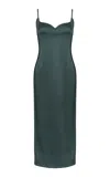 Paris Georgia Heart Sweetheart-neck Maxi Dress In Olive