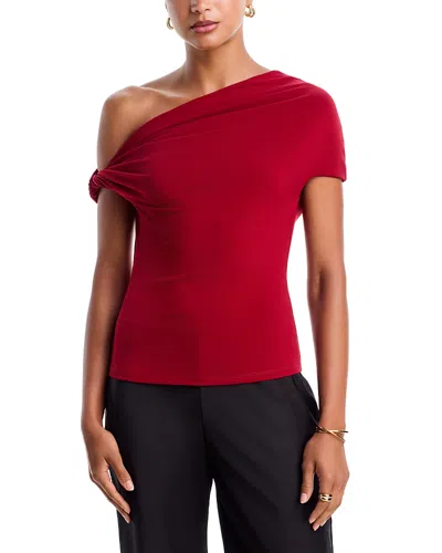 Paris Georgia Ida Off-the-shoulder Top In Red
