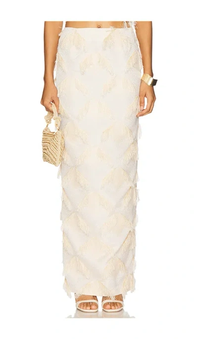 Paris Georgia Iona Skirt In 奶油色
