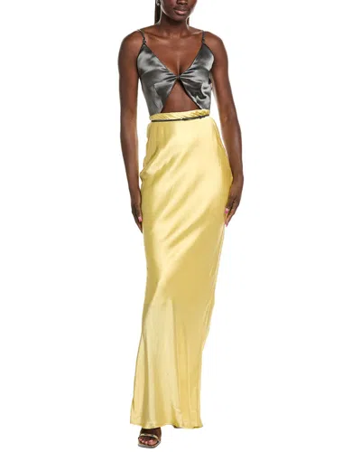 Paris Georgia Katie Maxi Dress In Yellow