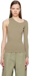 Paris Georgia Khaki Moon Long Sleeve T-shirt In Clay