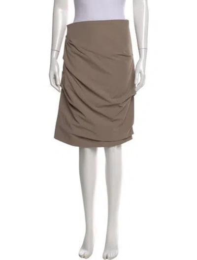 Pre-owned Paris Georgia Knee-length Skirt In Neutral