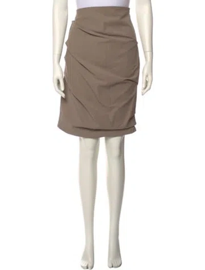 Pre-owned Paris Georgia Knee-length Skirt W/ Tags In Neutral