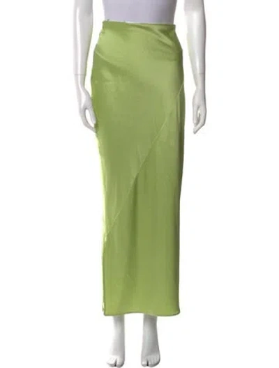 Pre-owned Paris Georgia Long Skirt In Green