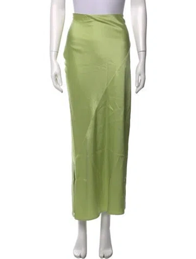 Pre-owned Paris Georgia Long Skirt In Green