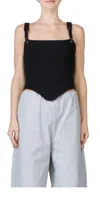 Paris Georgia Lottie Bodice Top In Black In Black