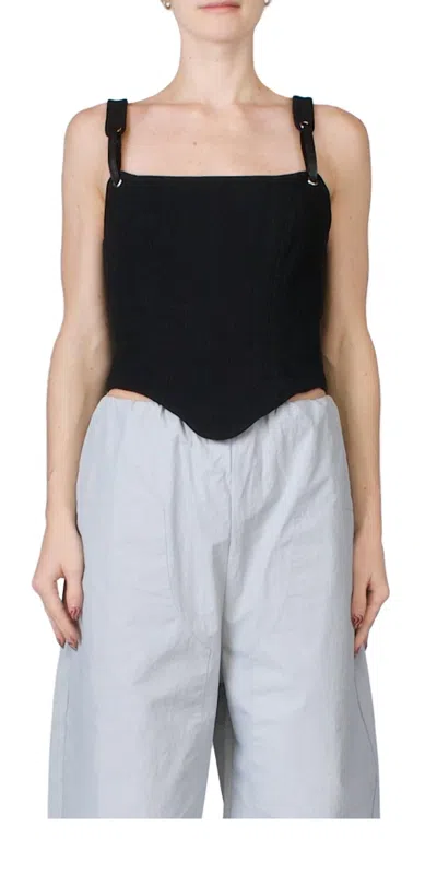 Paris Georgia Lottie Bodice Top In Black